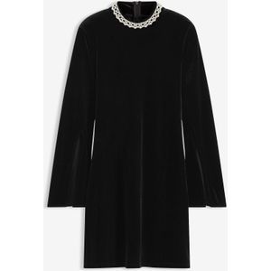 Mini jurk van soepel velours