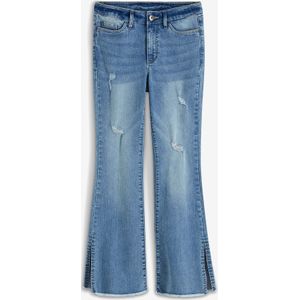 Flared jeans met splitten