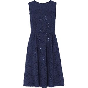 Kanten jurk met geborduurde pailletten