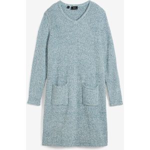 Fluffy gebreide jurk van fleece