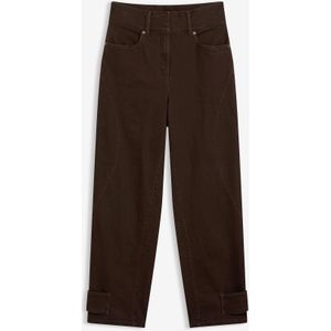 Twill broek met hoge band