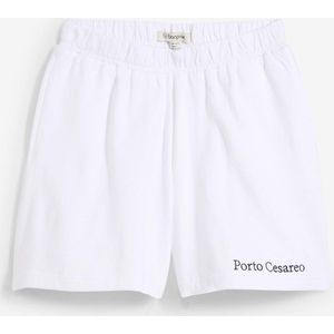 Sweat short met borduursel