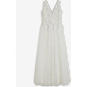 Trouwjurk met kant en chiffon