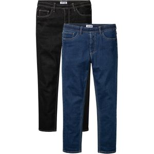 Regular fit instap thermojeans, straight (set van 2)