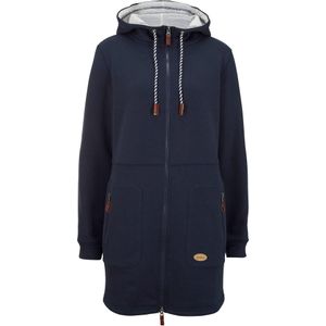 Lang sweatvest met capuchon
