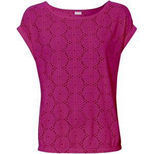 Shirt met broderie anglaise