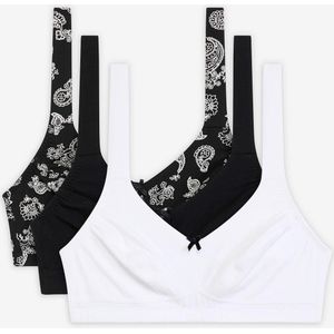 Bh zonder beugels met biologisch katoen (set van 3)