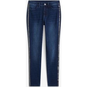 Stretch jeans met versiering