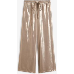 Broek van glanzend satijn