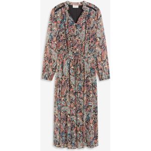 Chiffon jurk met paisley dessin