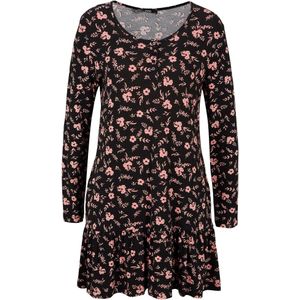 Lange shirt tuniek in een viscosemix