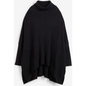 Oversized poncho trui