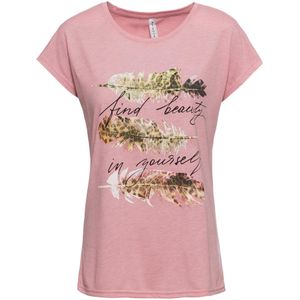 T-shirt met glitterprint