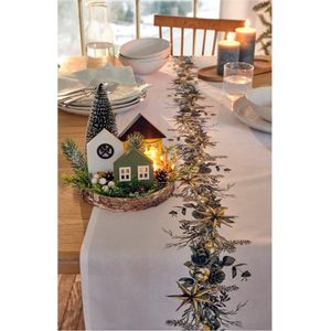 Tafelloper - Kerstprint - Onderhoudsvriendelijk - Biologisch Katoen