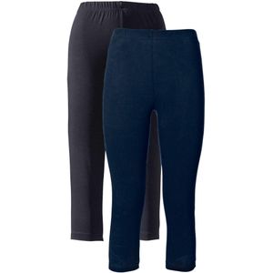 Stretch capri legging (set van 2)