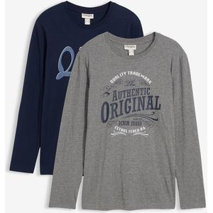Longsleeve van biologisch katoen (set van 2)