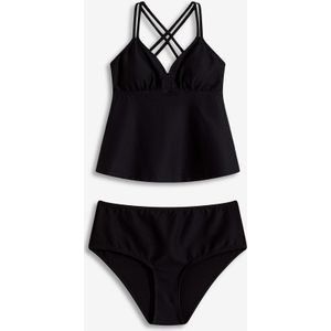Tankini (2-dlg. set) van geweven stof