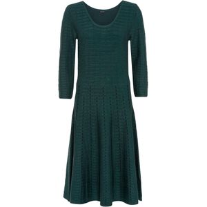 Gebreide jurk in een soepele viscosemix