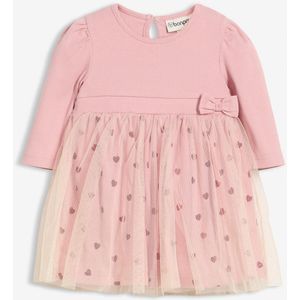 Baby jurkje met kleine hartjes van biologisch katoen