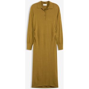 Gebreide jurk in een zachte viscosemix