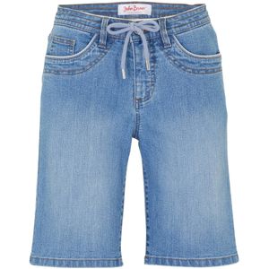 Slim fit jeans bermuda met mid waist