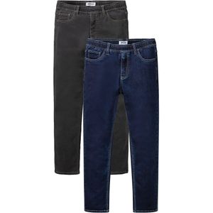 Regular fit instap thermojeans, straight (set van 2)