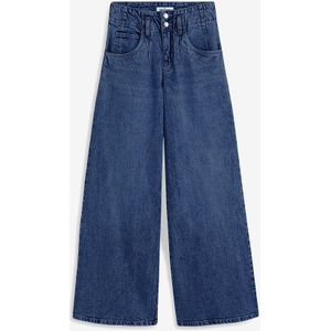 Wide leg jeans met high waist