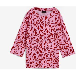 Shirt met ronde hals, 3/4 mouw