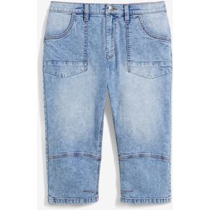 Regular fit 3/4 stretch jeans, straight