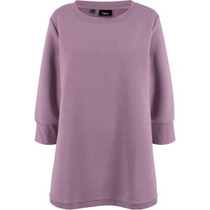 Lange sweater in A-lijn, 3/4 mouw