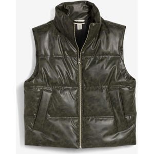 Bodywarmer van imitatieleer
