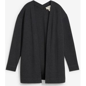 Lang sweatvest in een zachte katoenmix