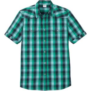 Overhemd met opgestikte borstzakken en korte mouwen