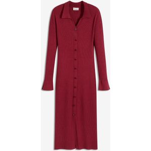 Gebreide jurk in een zachte viscosemix