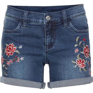 Jeans short met borduursel