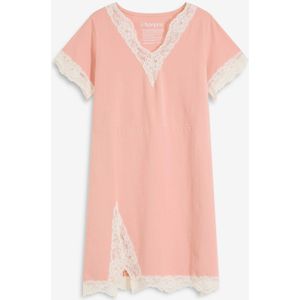 Kort nachthemd met delicate kant
