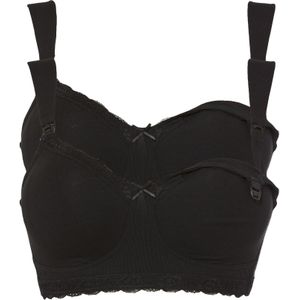 Voedingsbh zonder beugels met biologisch katoen (set van 2)