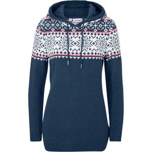 Hoodie met Noors patroon