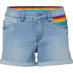 Pride jeans short met regenboogvlag
