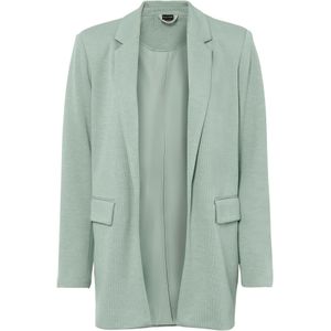 Lange jersey blazer met zakken