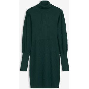 Gebreide jurk met col