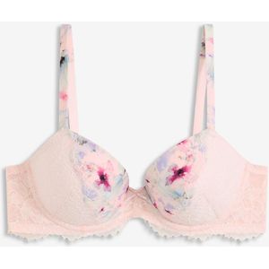 Voorgevormde bh van glanzend materiaal