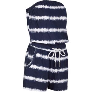 Strapless playsuit van biologisch katoen