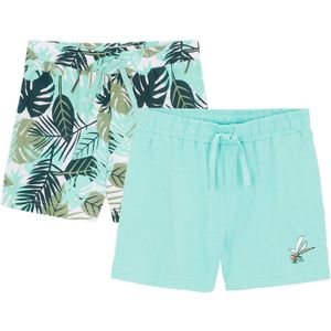 Meisjes jersey short (set van 2) van biologisch katoen