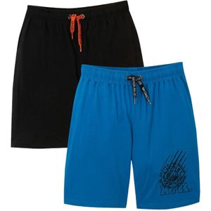 Jersey bermuda van biologisch katoen (set van 2)