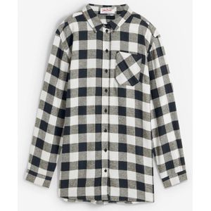 Lange blouse van flanel