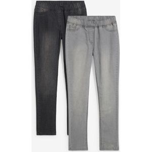 Jegging met mid waist (set van 2)