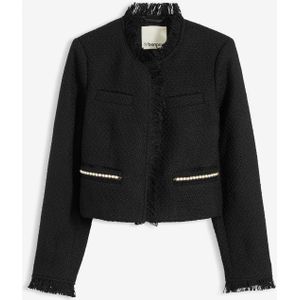 Cropped bouclé blazer
