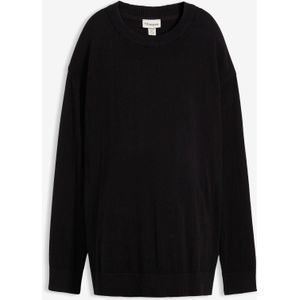 Zachte zwangerschapstrui met voedingsfunctie van biologisch katoen