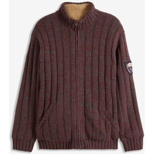 Grof gebreid outdoor vest, gevoerd